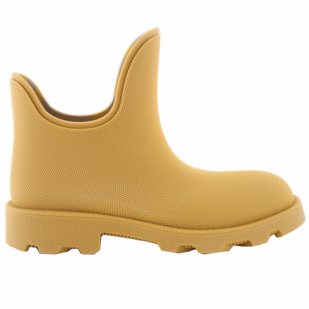 Burberry Men's Water-Resistant Pebbled Rubber Rainboots
